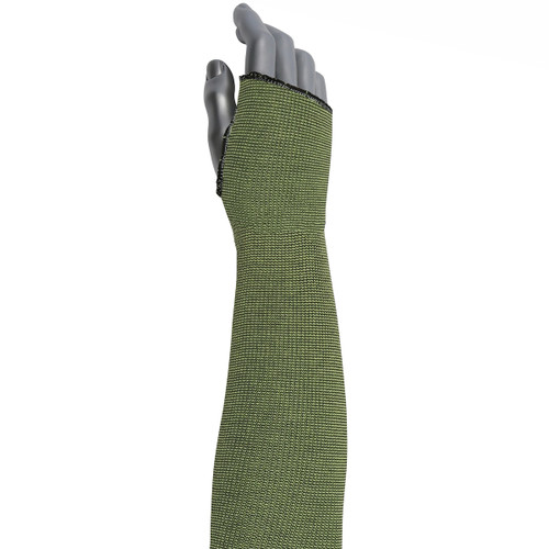 Kut Gard® 15-21KVBKTH  Cut Resistant Sleeve, Size 14", Green, ANSI A4