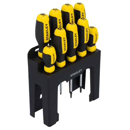 SHELL 9 PC SCREWDRIVER SET IN STAND