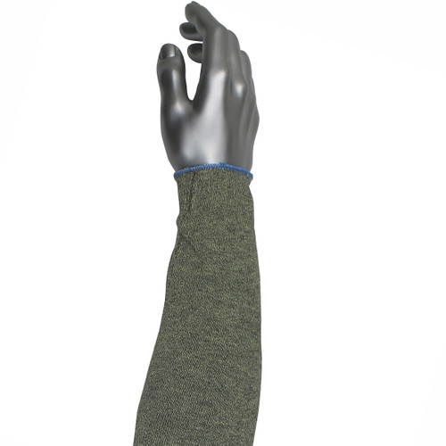 Kut Gard® MSHA13J  Cut Resistant Sleeve, Size 18", Green, ANSI A3