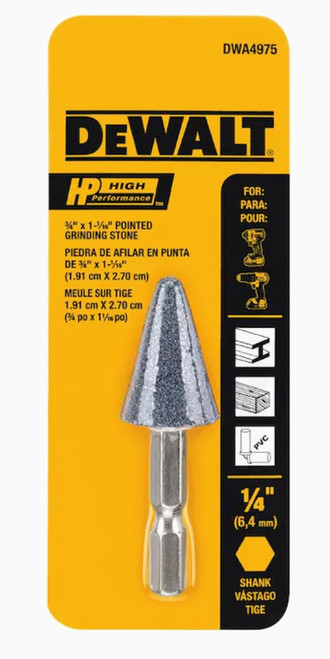 DEWALT Aluminum Oxide 3/4" X 1-1/16" Hp Grinding Pt