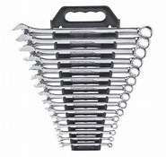 15-Pc. Long Pattern Combination Non-Ratcheting Wrench Set SAE  (P/N 81901)
