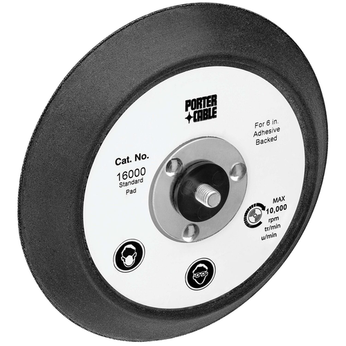 PORTER CABLE 6", 0 Hole PSA Replacement Pad for Model 7336, 7336SP