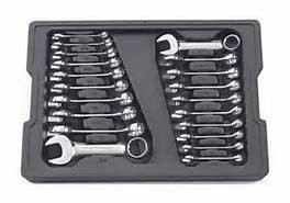 20-Pc. Stubby Combination Non-Ratcheting Wrench Set SAE/Metric