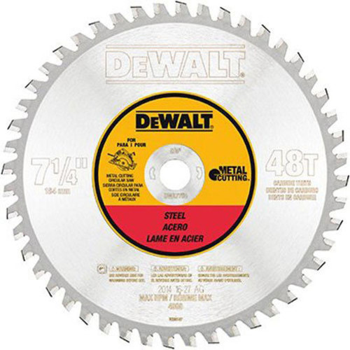 DEWALT 48 Teeth Ferrous Metal Cutting 5/8-Inch Arbor, 7-1/4-Inch