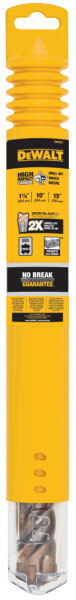 DEWALT SDS Max Bit For Rotary Hammer, 1-1/8-Inch X 10-Inch X 15-Inch, 4-Cutter