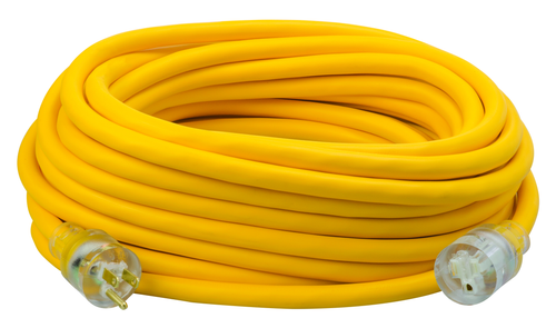 Southwire EXTCORD, 14/3 SEOOW 25' YELLOW LE PS 6/BX