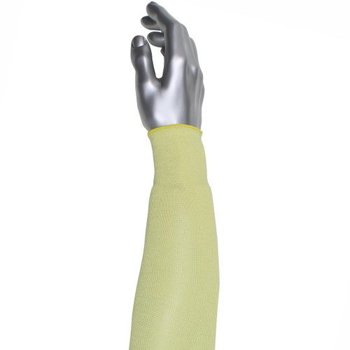 Kut Gard® MSK1  Cut Resistant Sleeve, Size 18", Yellow, ANSI A2