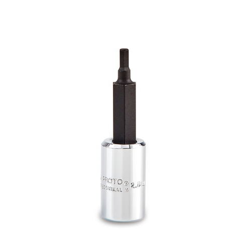 PROTO Skt Hex Bit 1/4 Dr 2.5Mm