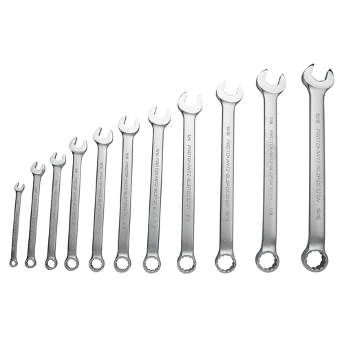 Proto® 11 Piece Satin Combination Anti-Slip Wrench Set- 12 Point 1/ea