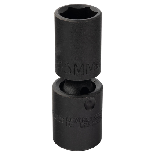 Proto® 3/8" Drive Deep Universal Impact Socket 15 mm - 6 Point 1/ea