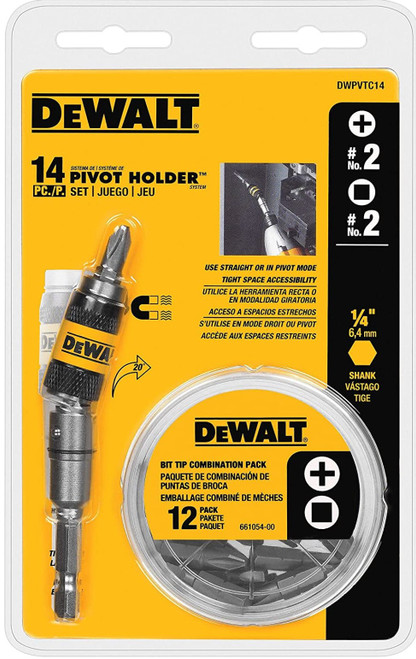 DEWALT Pivot Bit Holder Set, 14-Piece