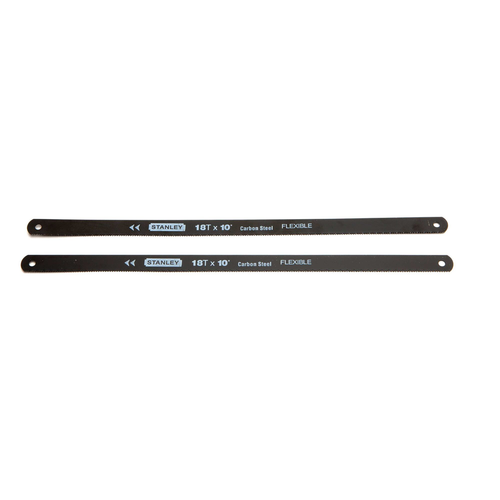 STANLEY CARDED HACKSAW BLADE HIGH CARBON STEEL 10" 18 POINT