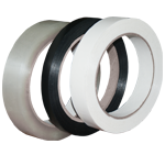 Electro-Tape 1/2" (12 mm) x  60 yd 90# Tensile Poly Strapping - White 144/CS