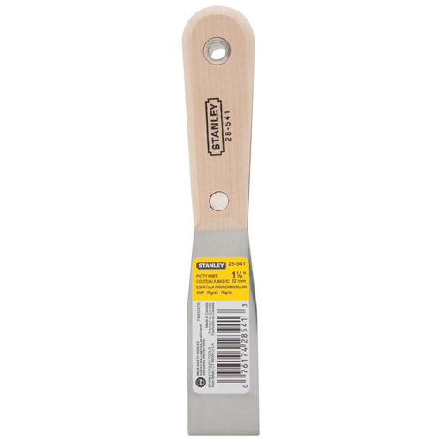 STANLEY® WOOD HANDLE STIFF PUTTY KNIFE - 1-1/4"