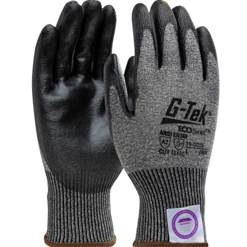G-Tek® ECO Series™ 19-D326  Cut Resistant Gloves, Size XS, Gray, ANSI A3
