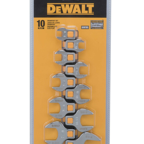 DEWALT Dwmt 3/8 Dr 10Pc Crowsfoot Set