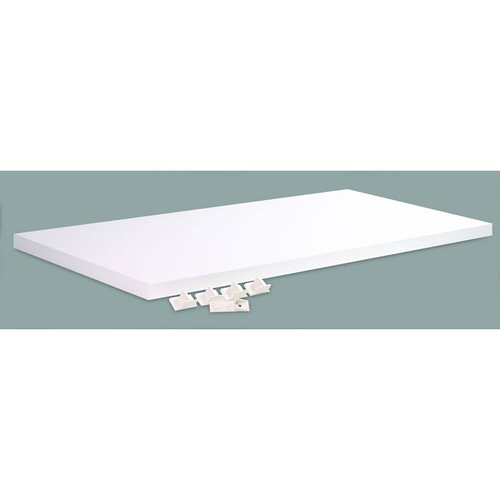 34" W x 16.875" D Wood Shelf With Clips for Laminate Corrosives Safety Cabinet 24140 - 24168