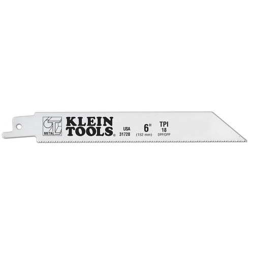 Klein 6" Saw Blade 18 TPI for Heavy Metals