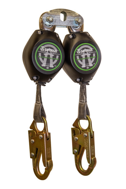 SafeWaze Latitude HD 11' Web Dual SRL: FS-EX313, Carabiner, Snap Hook