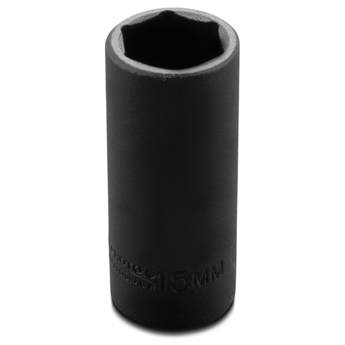 Proto® 1/4" Drive Deep Impact Socket 15 mm - 6 Point 1/ea