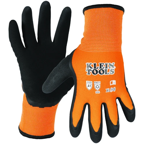 Winter Knit Dipped Gloves, Cut Level A1, Touchscreen, X-Large
