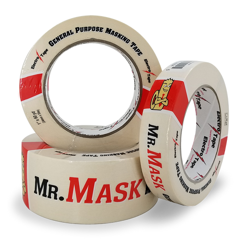 Electro-Tape 2"     (48 mm) x  60 yd General Purpose Masking Natural Rubber Adhesive 24/CS