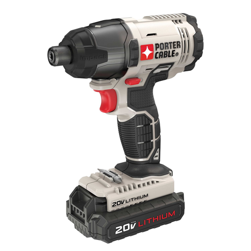 PORTER CABLE 20V Max Lithium Impact w/ (2) 1.3Ah batteries and bag