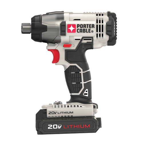 PORTER CABLE 20V Max Lithium Impact w/ (2) 1.3Ah batteries and bag