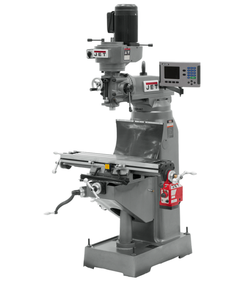 JVM-836-3 Mill With 3-Axis ACU-RITE 203 DRO (Knee) With X and Y-Axis Powerfeeds