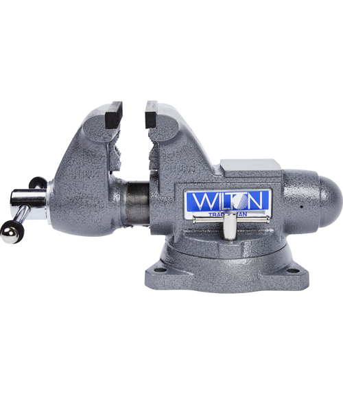 WILTON 1745, Tradesman 4-1/2" Round Channel Vise with Swivel Base