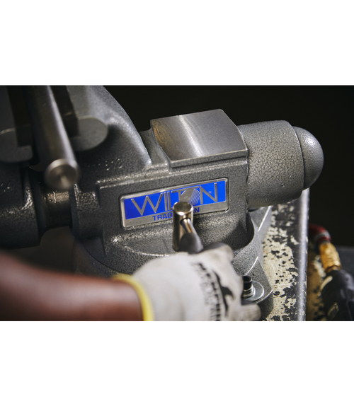 WILTON 1745, Tradesman 4-1/2" Round Channel Vise with Swivel Base