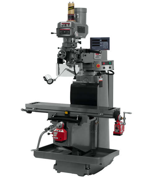 JTM-1254RVS with NEWALL DP700 DRO X & Y Powerfeeds & Air Power Drawbar