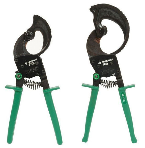 GREENLEE Cutter, Cable-Ratchet