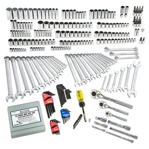 PROTO 1/4", 3/8", & 1/2" Dr 302 Piece Socket Set- 6 And 12 Point