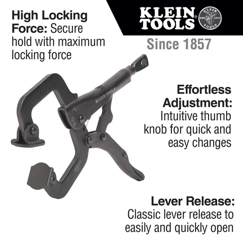 C-Clamp Locking Pliers With Swivel Jaws, 6-Inch