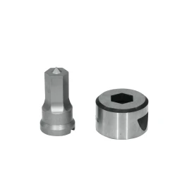 23/32IN HEX PUNCH & DIE SET WITH KEY-WAY, PDH23/32