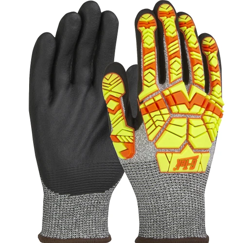 G-Tek® PolyKor® 16-MP230HV  Hi Performance Glove, Size M, Salt & Pepper, ANSI A2