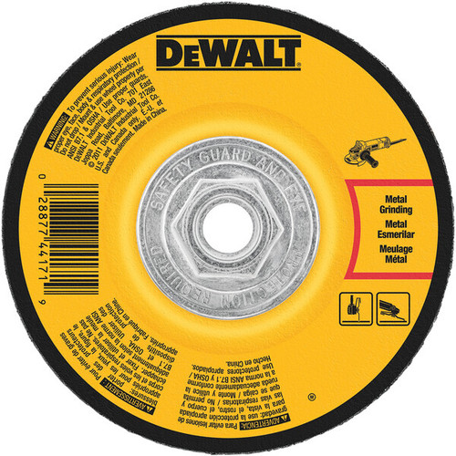 DEWALT 5-Inch By 1/4-Inch By 5/8-Inch-11 General Purpose Metal Grinding Wheel