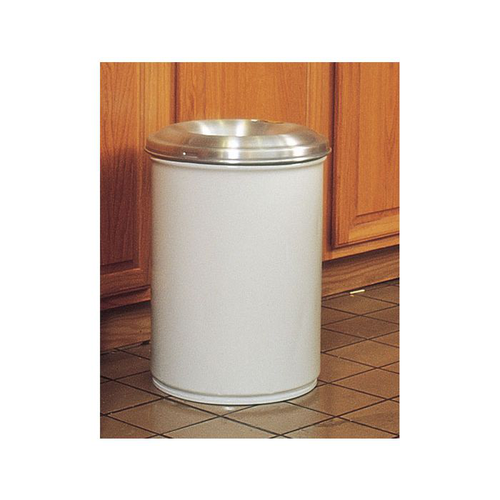 30 Gallon, Cease-Fire® Waste Receptacle, Safety Drum Can With Aluminum Head, White - 26630W
