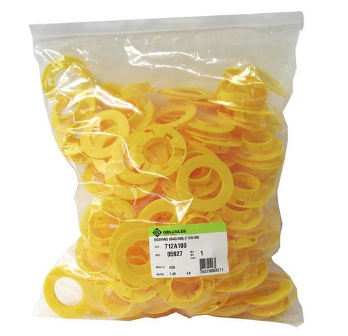 GREENLEE 100 Bushings for Pre-Punched Hole or 1-11/32" (34.1 mm) Diameter Hole Punched by 710