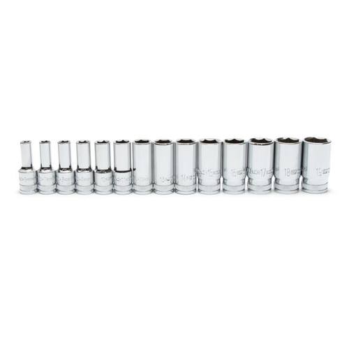 14PC 3/8"DR 6PT MID LENGTH SKT SET METRIC