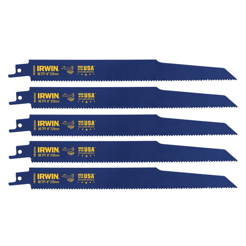 IRWIN RECIP 9" 10TPI 5PK