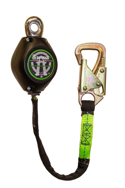SafeWaze Latitude HD 7' Single Web SRL: Carabiner, 20" Tie-Back, Tie-Back Snap Hook