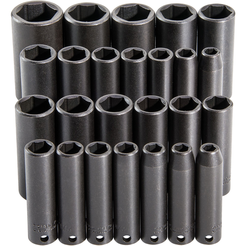 Proto® 3/8" Drive 25 Piece Impact Socket Set - 6 Point 1/ea  (P/N J72118)