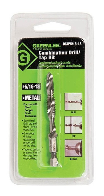 GREENLEE 5/16-18NC Drill/Tap Bit