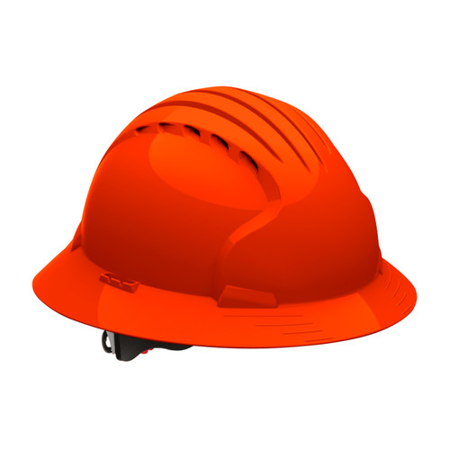 Evolution® Deluxe 6161 280-EV6161V  Hard Hats, Size OS, Neon Orange