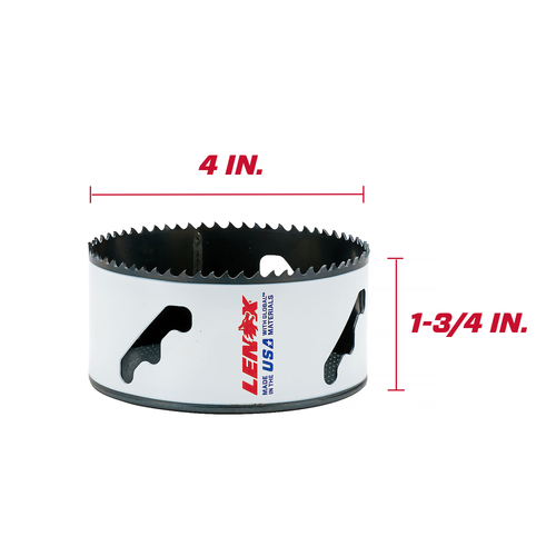 LENOX Bi-Metal Speed Slot Hole Saw With T3 Technology, 4"