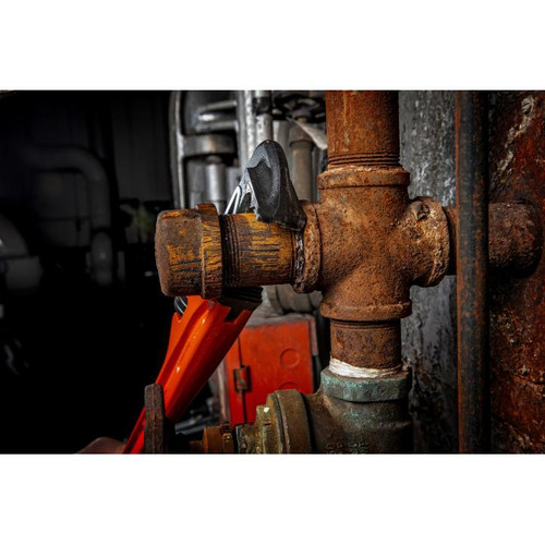 PIPE WRENCH,CAST IRON,14",K9 TEETH