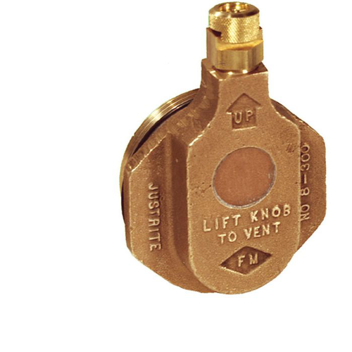 Brass Horizontal Drum Vent For Petroleum Based Applications, 2 inch Bung