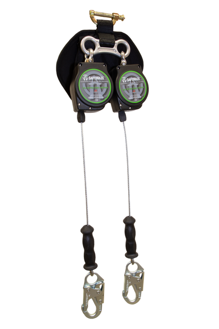 SafeWaze Latitude Edge 11' Dual Cable SRL: Steel Snap Hook